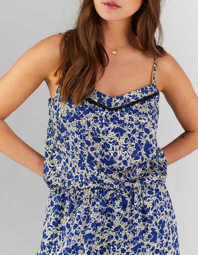 Top lencero cobalto maxi flores I.Code 
