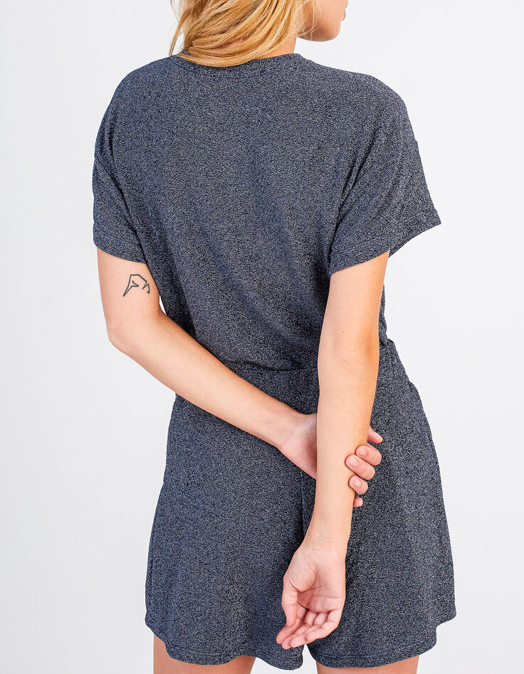 Tee-shirt night blue pailleté I.Code-6