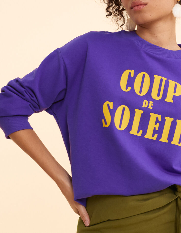 Sweat violet &agrave; message I.Code-5