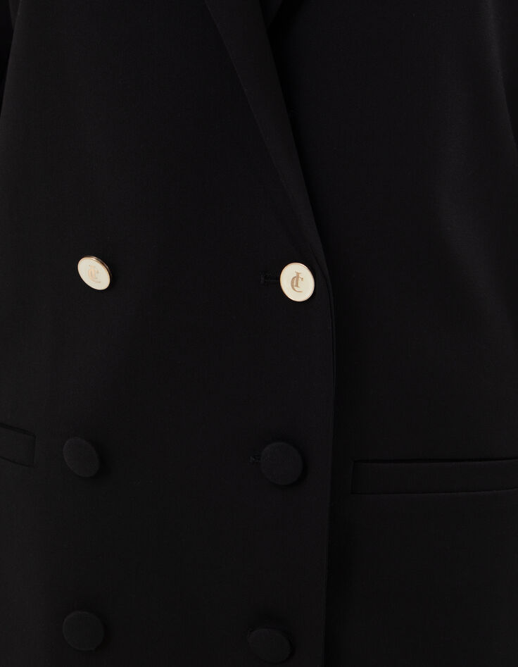 Veste de costume noire boutonnage croisé I.Code-6