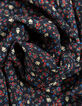 I.Code black shirt with winter floral print-7