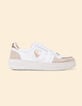 White leather velour and beige trainers I.Code-2