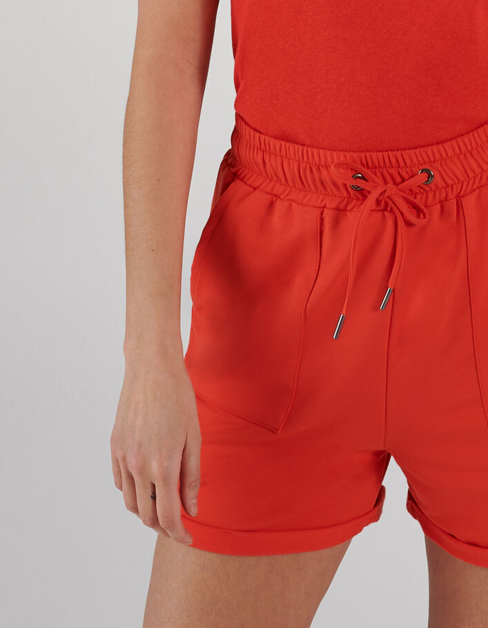 I.Code apricot sweatshirt fabric shorts - I.CODE