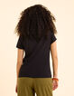 Tee-shirt noir brodé I.Code-6
