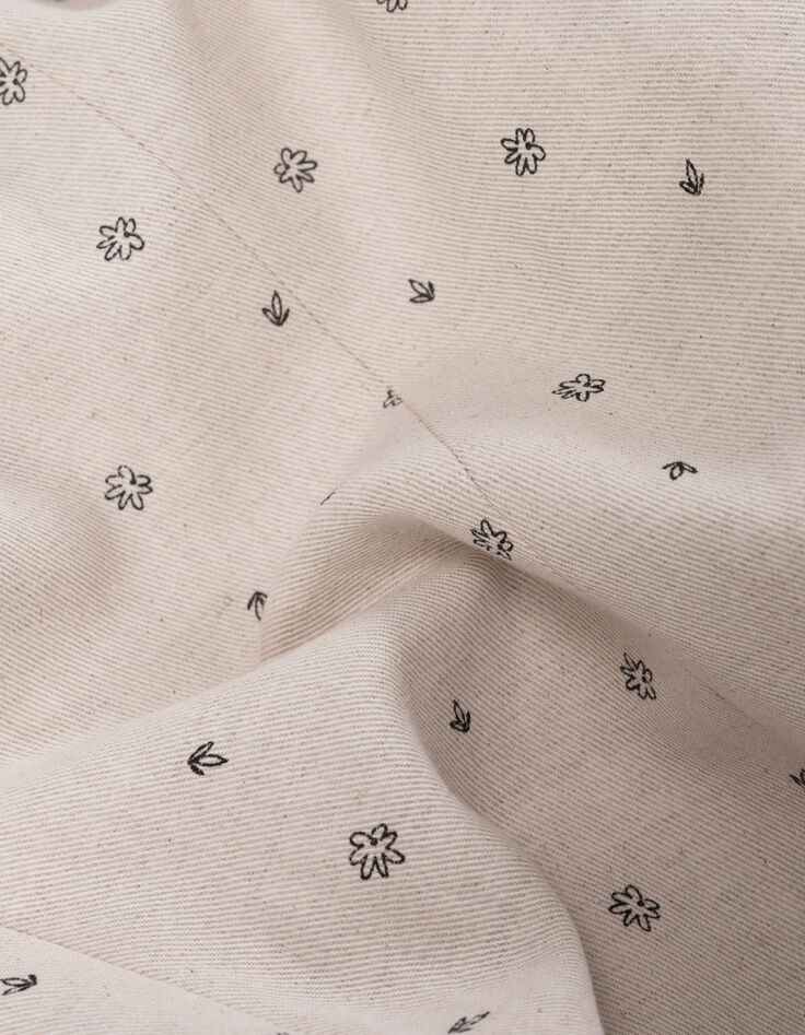 Ecru Blazer mit Blümchenprint I.Code-8