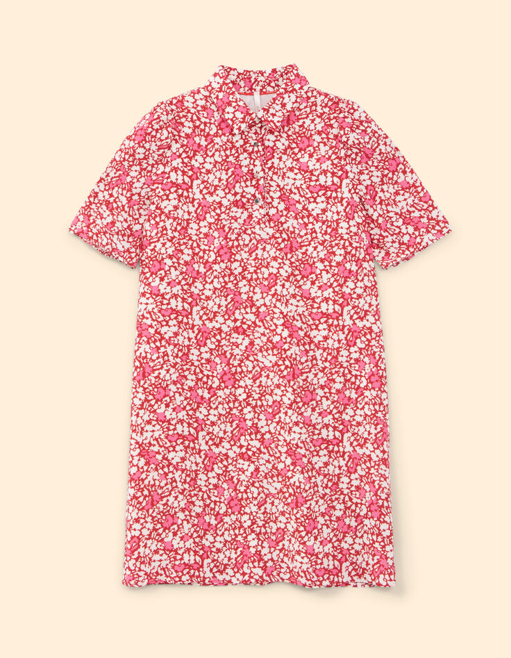 Vestido camisero red estampado floral tachista I.Code-8