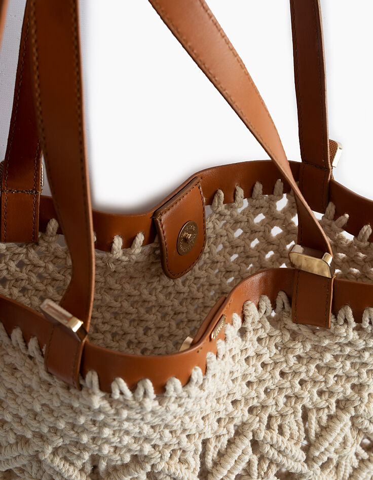 Sac sable forme tote-bag esprit tissage I.Code-2