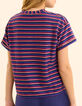 I.Code Lurex striped violet T-shirt multico-2