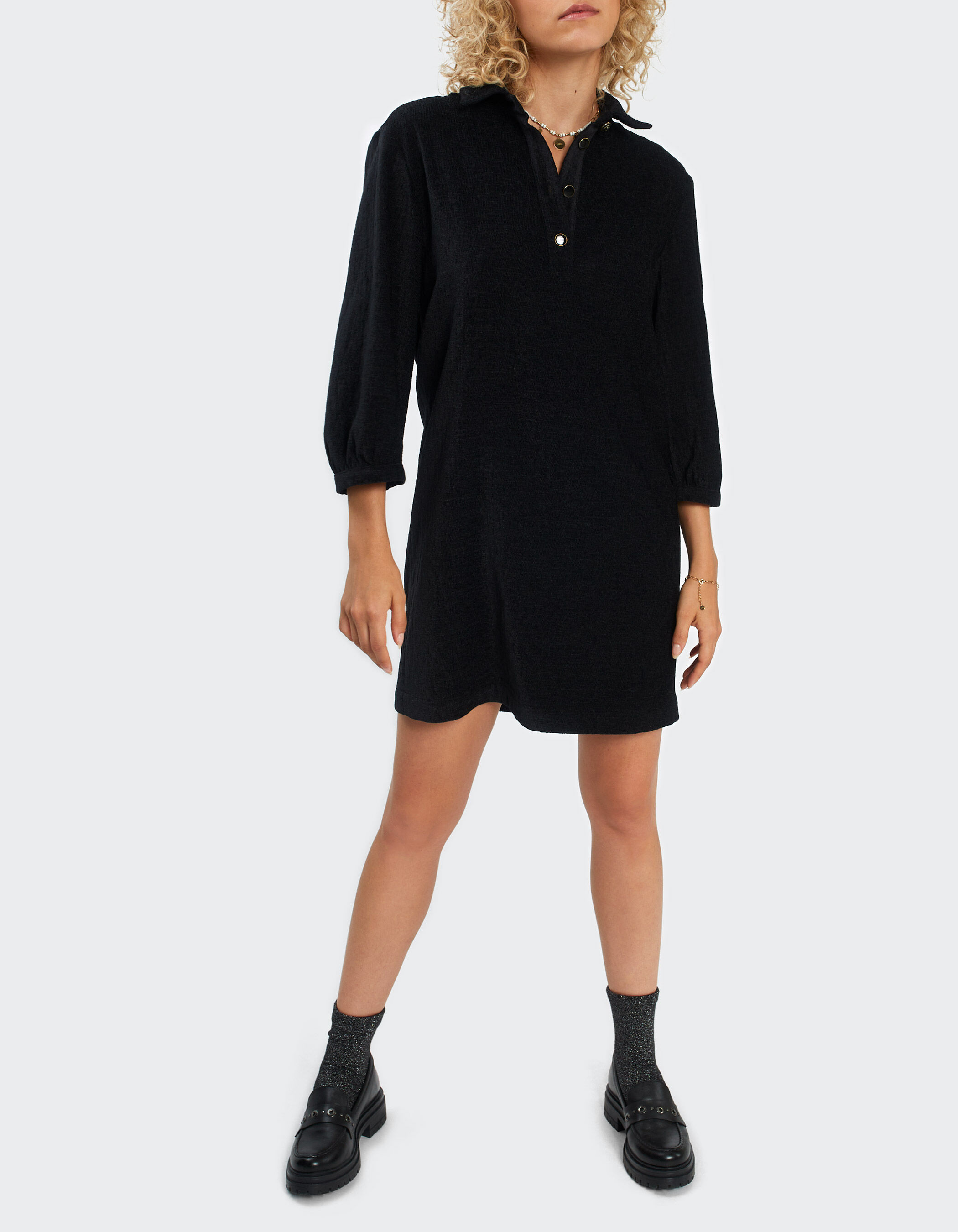 Robe noire velours cheap