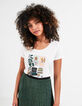 Tee-shirt blanc cassé bio visuel bureau I.Code -2
