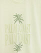 Gr&uuml;nes Damen-T-Shirt mit Palmen und Glitzerbotschaft-8