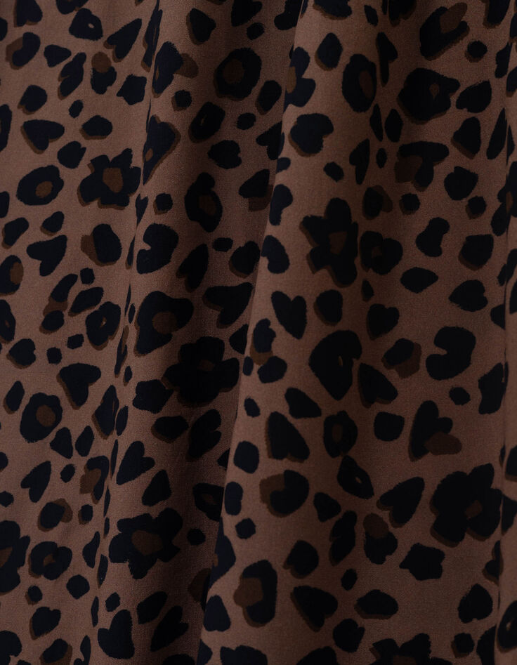 I.Code long leopard print dress with thin straps-4
