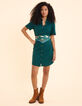 Robe chemise verte jacquard fantaisie I.Code-4