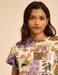 T-shirt imprimé patchwork bananes I.Code-4