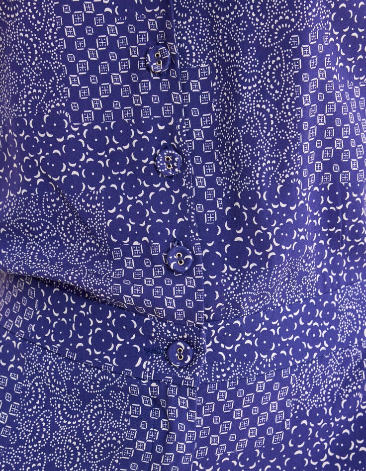 Mono estampado patchwork azul marino I.Code-7 Mono estampado patchwork azul marino I.Code-7
