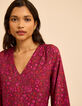 Roze jurk bloemenprint I.Code-5