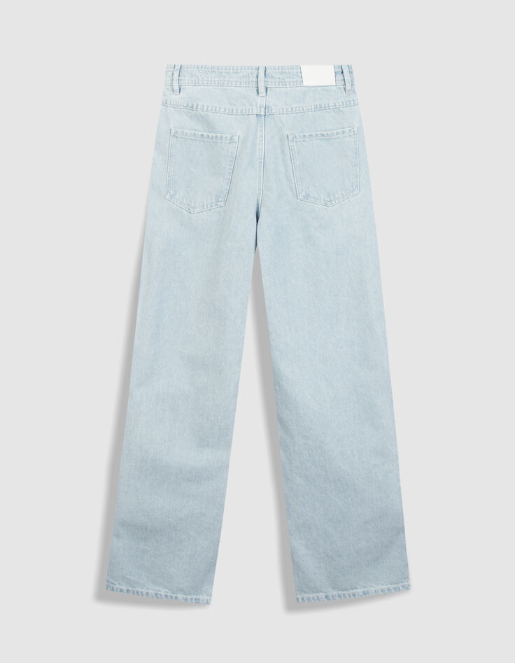 Blaue Jeans mit weitem Bein von Chisa f&uuml;r Frauen-7