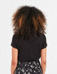 Tee-shirt noir bio message blanc I.Code -2