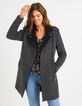 Manteau gris anthracite et noir esprit motard I.Code-2
