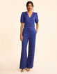 Pantalon large bleu pailleté I.Code-2