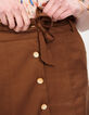 Geelbruine rok met knopen en ceintuur I.Code-4