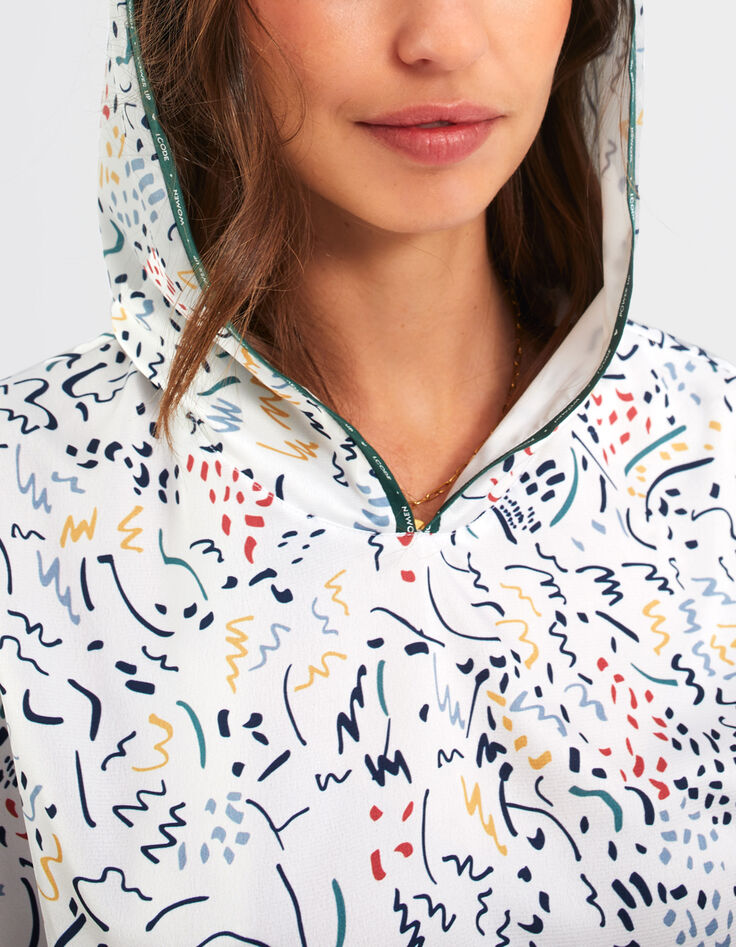 I.Code off-white Arty print hooded top-2 I.Code off-white Arty print hooded top-2