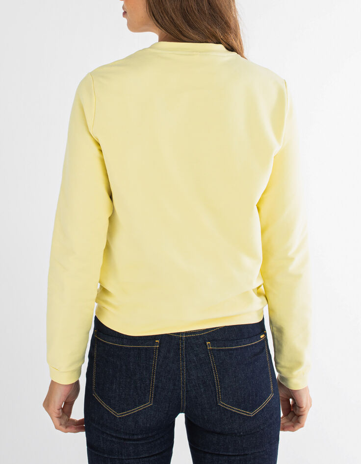 Sweat jaune à message I.Code-3