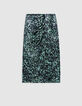 Gr&uuml;ner Rock mit Metallic-Camouflage-Print f&uuml;r Damen-6