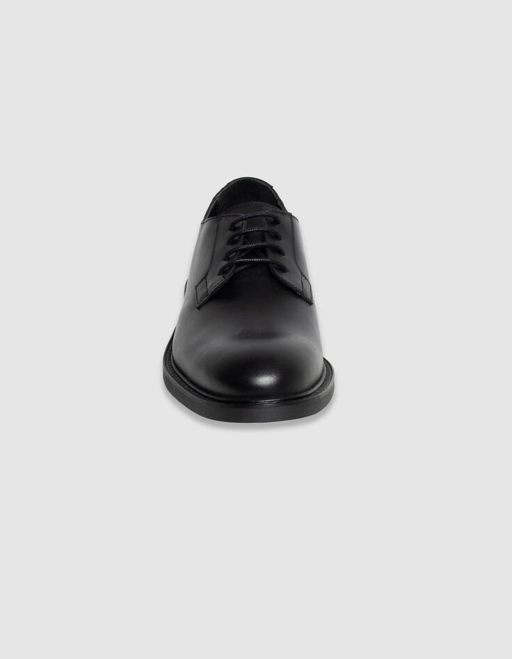 Schwarzes Leder Derbies Herren-2