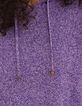 Pull à capuche parme tricot mouliné I.Code-6