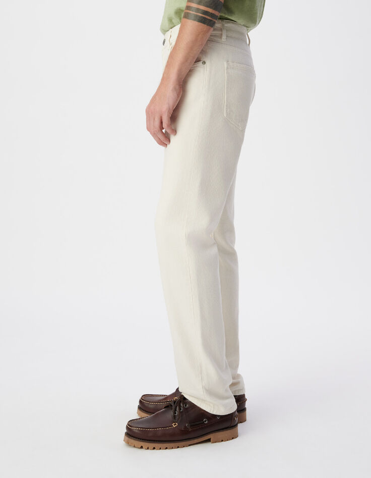 Serge Herren ecru gerade Jeans-4