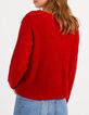 I.Code candy red mohair blend knit sweater-2