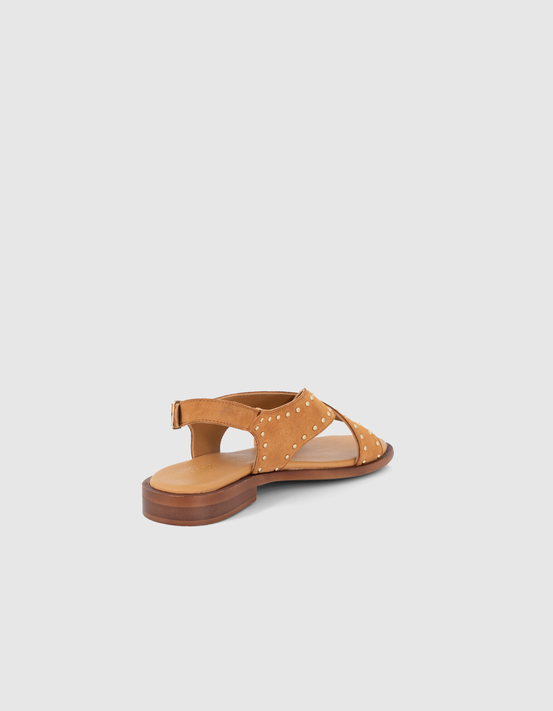 Sandales camel cuir velours cloute I.Code