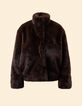 I.Code brown cocooning coat-8
