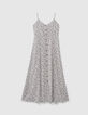 Vestido blanco estampado cashmere I.Code-1