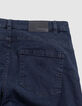 Damen slim Dunkelblaue chain back Jeans-9