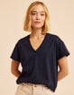 I.Code blue knit T-shirt-1 I.Code blue knit T-shirt-1