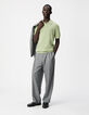 Gr&uuml;nes kurz&auml;rmeliges Poloshirt Herren-1
