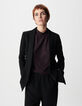 Zwart tennisjack met streep Dames-3
