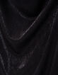Schwarzes Midi-Damenkleid mit schmalen Tr&auml;gern-7
