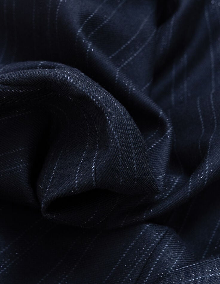 Zwarte blazer lurex strepenmotief I.Code-9 Zwarte blazer lurex strepenmotief I.Code-9
