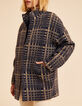 I.Code blue coat with beige check-4