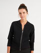 I.Code black and khaki reversible baseball jacket-3