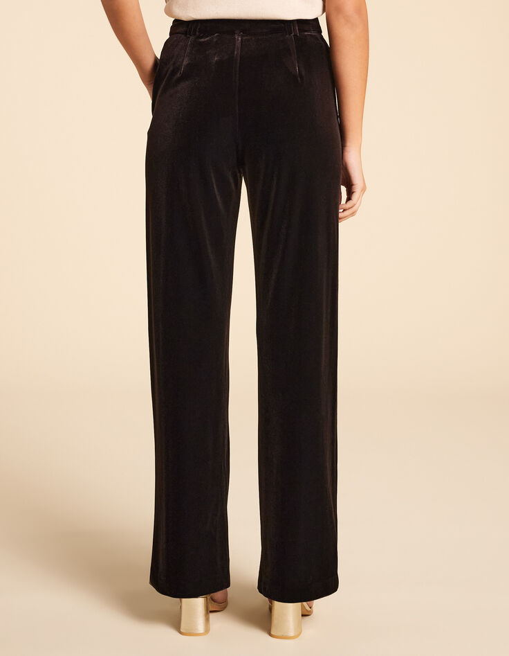Pantalon de costume marron panne de velours I.Code-3