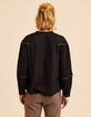 I.Code black blouse with stitched pleats and lace bands-4