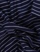 Blau gestreift Kurzarm-T-Shirt geflockt Wappen I.Code-6