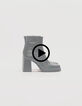 I.Code night green leather boots-8