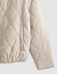 Sous-doudoune beige oversize Femme-8