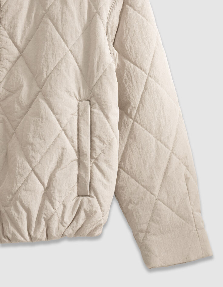 Sous-doudoune beige oversize Femme-8