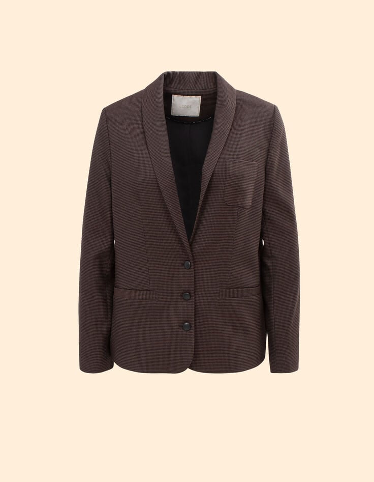 Camel blazer pied-de-puce-motief I.Code-5 Camel blazer pied-de-puce-motief I.Code-5